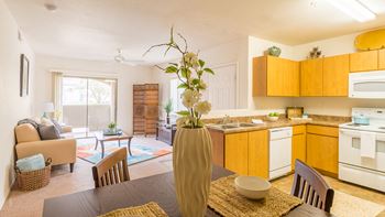 Desert Sand kitchen and dining area. 